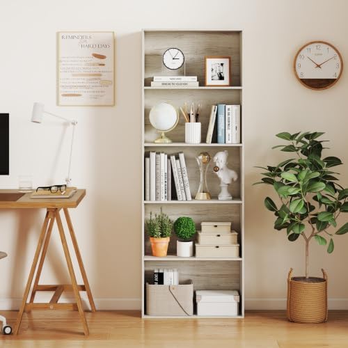 GIANTEX 5-Tier Bookshelf, Freestanding Bookcase, 5 Open Shelf - Image 2