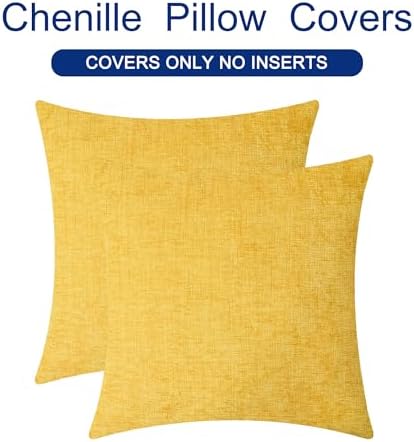 CaliTime Decorative Throw Pillow Covers 20 X 20 Inches Mustard Yellow - Image 6