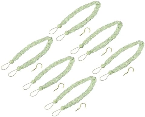 uxcell 6Pcs Curtain Tiebacks, 58cm/23 Braided Drapery Holdback Holder by uxcell