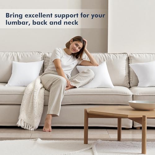 MIULEE 20x20 Throw Pillows Inserts 6 Pack, Decorative Pillows - Image 5