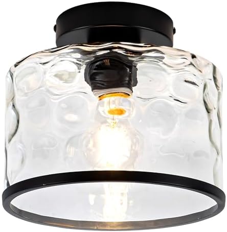 Glass Ceiling Light, Farmhouse Light Fixture by Zlepmlla