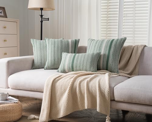 Cethom Boho Throw Pillow Covers 22x22 Inch Set of 2, Farmhouse Decorative Couch - Image 6