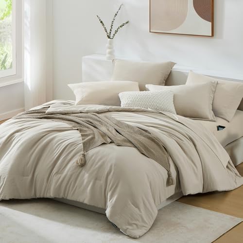 Super King Size Comforter Set- 7 Pieces Soft Bed in a Bag King Bedding Sets - Image 2