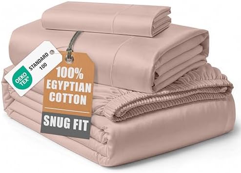 LANE LINEN Cooling Sheets Twin 100% Egyptian Cotton Sateen by LaneLinen