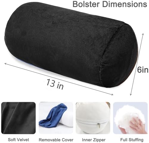 Round Cylinder Bolster Pillow - Image 2