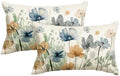 AVOIN colorlife Poppy Chinoiserie Flowers Pillow Covers 12x20 Inch Set of 2 by AVOINcolorlife