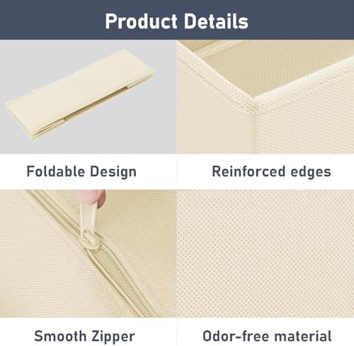 DIMJ 24-Pack Fabric Drawer Organizer Bins - Image 5