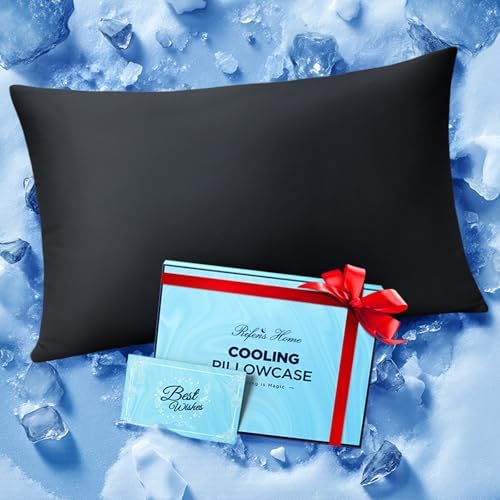 Ultra-Chill Cooling Pillowcase for Hot Sleepers, Softer Than Silk Pillow Cases by RifensHome
