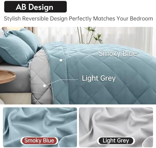 MUXHOMO Twin Comforter Set 5 Pieces - Image 3