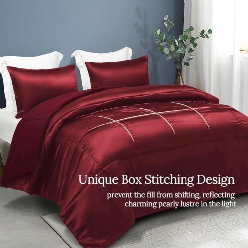 Whale Flotilla Reversible Satin King Comforter Set - Image 2