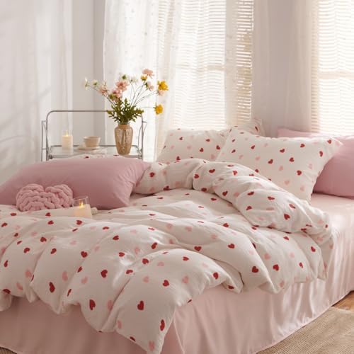 Pink Comforter Set Queen Size 3 Pieces - Image 4