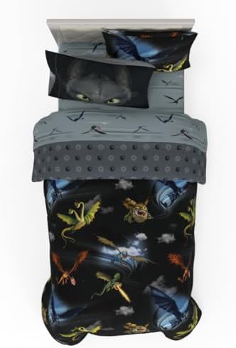 How to Train Your Dragon Kids Bedding Super Soft & Cozy Reversible Microfiber by Franco