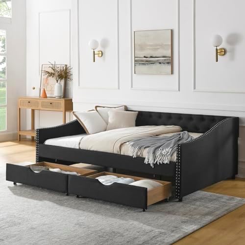 Wood Full Size Daybed, Day Bed Frame by SmartDer