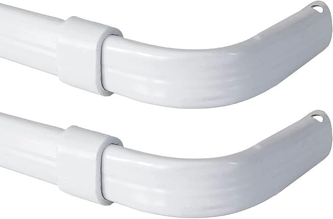 Blu-Pier Tech Heavy Duty Single Rod, Lock Seam Curtain Rod 28 to 48-Inch - Image 6