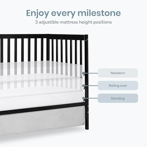 Dream On Me Synergy 5-in-1 Baby Crib, Converts to Toddler Bed - Image 6