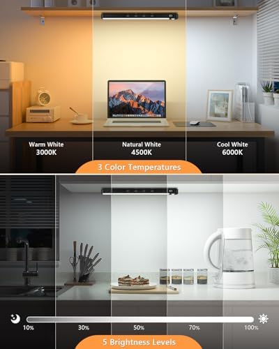 WILLED Under Cabinet & Closet Lights, Motion Sensor, Rechargeable, 3 Color Temps - Image 4