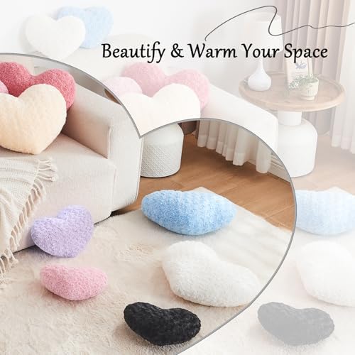 Black Throw Pillows, Cute Heart Pillow, Decorative Pillows - Image 5