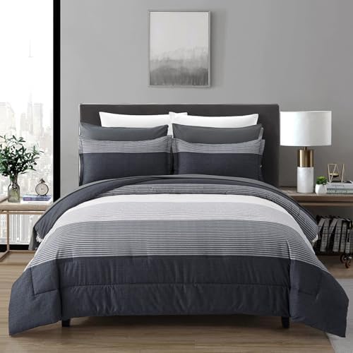 Anibedding Twin Comforter Set 5 Pieces Bed in a Bag, Soft Microfiber Bedding Set by Anibedding