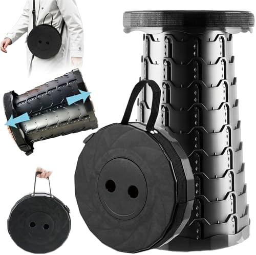Doseno Collapsible Stool, Foldable Portable Stool by Doseno
