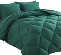 7pcs Solid Comforter Set Full Down Alternative Bedding Sets by COSYBAY