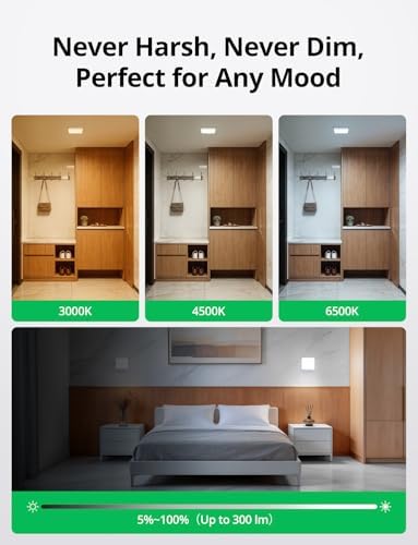 Bojim Battery Operated Shower Light Rechargeable Motion Sensor Ceiling Lights - Image 6