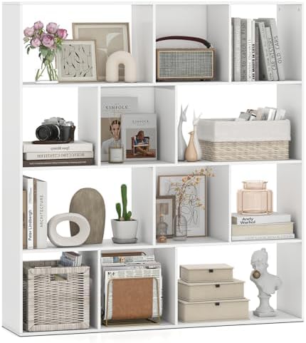 GIANTEX Open Shelf Bookcase, 4-Tier Modern Bookshelf by Giantex