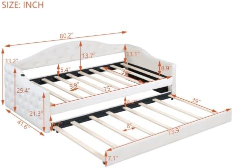 Upholster Twin Size Daybed Frame - Image 2
