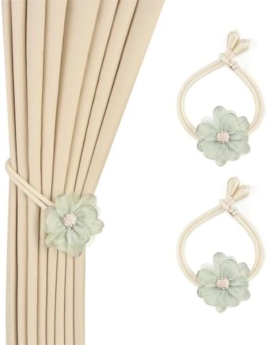 SUQ I OME Lotus Flower Curtain Tiebacks Holdbacks - Image 4