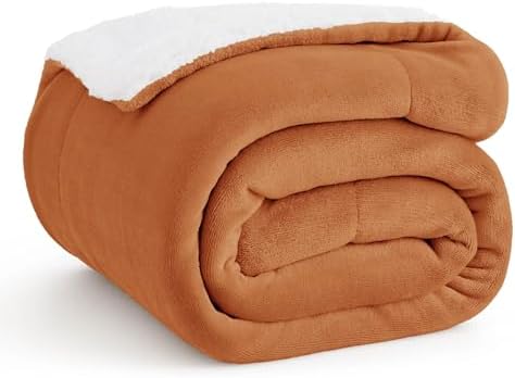 Bedsure GentleSoft Sherpa Fleece Throw Blanket by BEDSURE