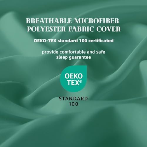 DOWNCOOL Comforters Oversize King Size, Sage Green Duvet Insert, Lightweight - Image 2