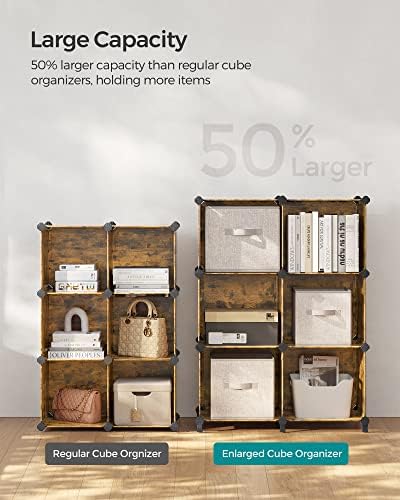 SONGMICS 6 Cube Storage Organizer, Extra Large DIY Closet Shelf - Image 4