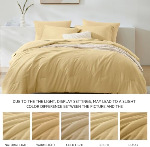 Full Size Comforter Sets-7 Pieces Ultra Soft Bed in a Bag Full Bedding Sets - Image 6