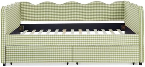 KEIKI Full Size Upholstery Gingham Daybed - Image 7