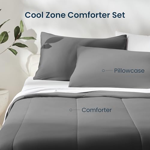 SLEEP ZONE Twin XL Cooling Comforter Set - Image 5