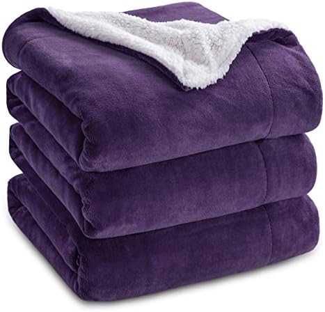 Bedsure GentleSoft Sherpa Fleece Blanket Queen Size by BEDSURE