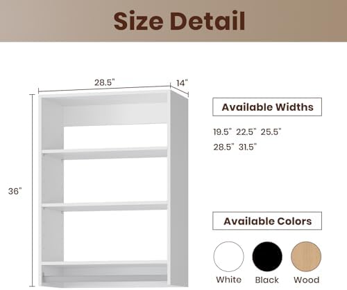 ROOMTEC 28.5" Medium Hanging Closet Unit, Modular Closet System - Image 2