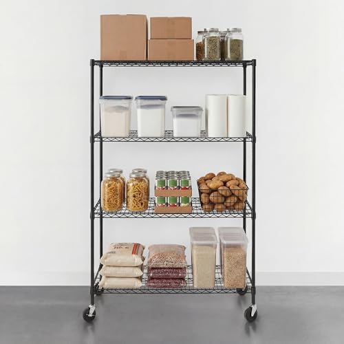 SafeRacks 4-Tier Black Wire Shelving - Image 2