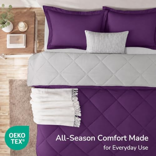 downluxe King Comforter Set Soft Reversible 3 Pieces - Image 4
