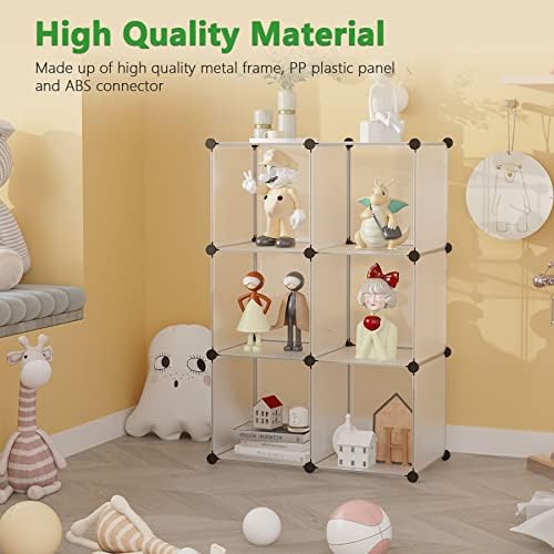 C&AHOME 6-Cube Storage Organizer Cube Shelf Closet Storage Bookcase - Image 4