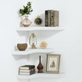 Corner Floating Shelves Wall Mount Shelf Solid Wood by Saumonieres