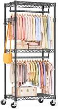 OLIXIS Rolling Clothes Rack, Heavy Duty Garment Rack, 23 IN by OLIXIS