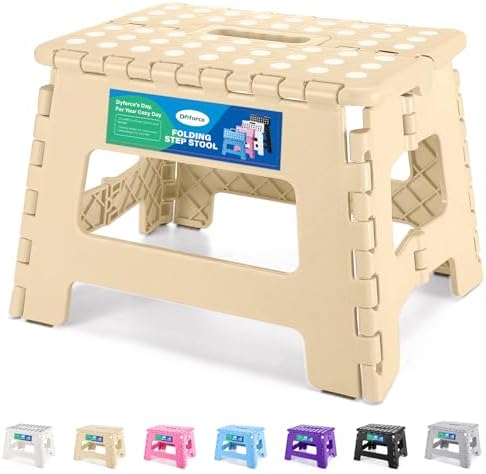 Dyforce Kids Step Stool 9 Inch, 300lbs Folding Step Stool by DyforceHomeDecorCOLTD