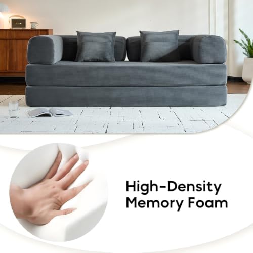 78" Convertible Floor Sofa Bed, Boneless Couches - Image 3