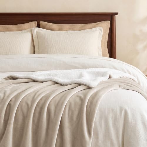 Bedsure GentleSoft Sherpa Fleece Blanket Queen Size - Image 4