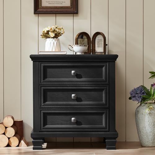 3-Drawer Farmhouse Nightstand - Image 3