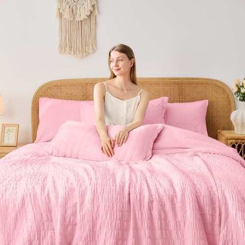 Rose Pink Full Size Comforter Sets - Image 3