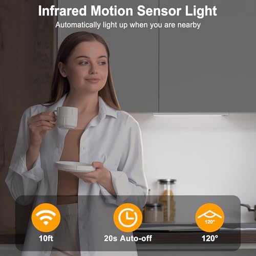 BLS Under Cabinet Lights, 74 LED lights Battery Operated Motion Sensor Light - Image 3