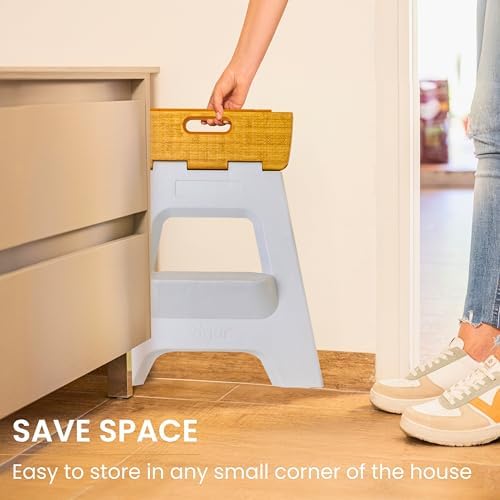 Vigar Compact Folding Step Stool, 16 in 2 Step - Image 6