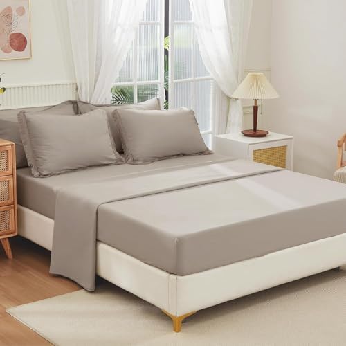 Andency Oversized King Comforter Set, 7 Pieces Wheat Green Bedding - Image 7