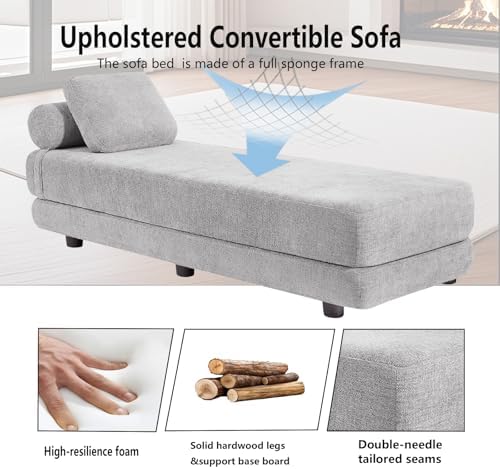 80-Inch Inch Upholstered Daybed, Chaise Lounge Chair Indoor - Image 4